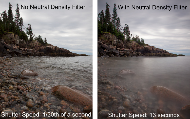 sử dụng Filter ND khi thực sự cần thiết vì chúng sẽ loại bỏ ánh sáng một cách hiệu qu