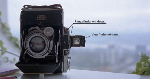 Mặt trước của Zeiss Ikon Ikonta 