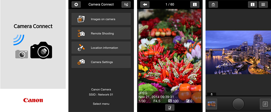 Tải app Canon Camera Connect sẽ hỗ trợ bạn điều chỉnh máy ảnh tốt hơn